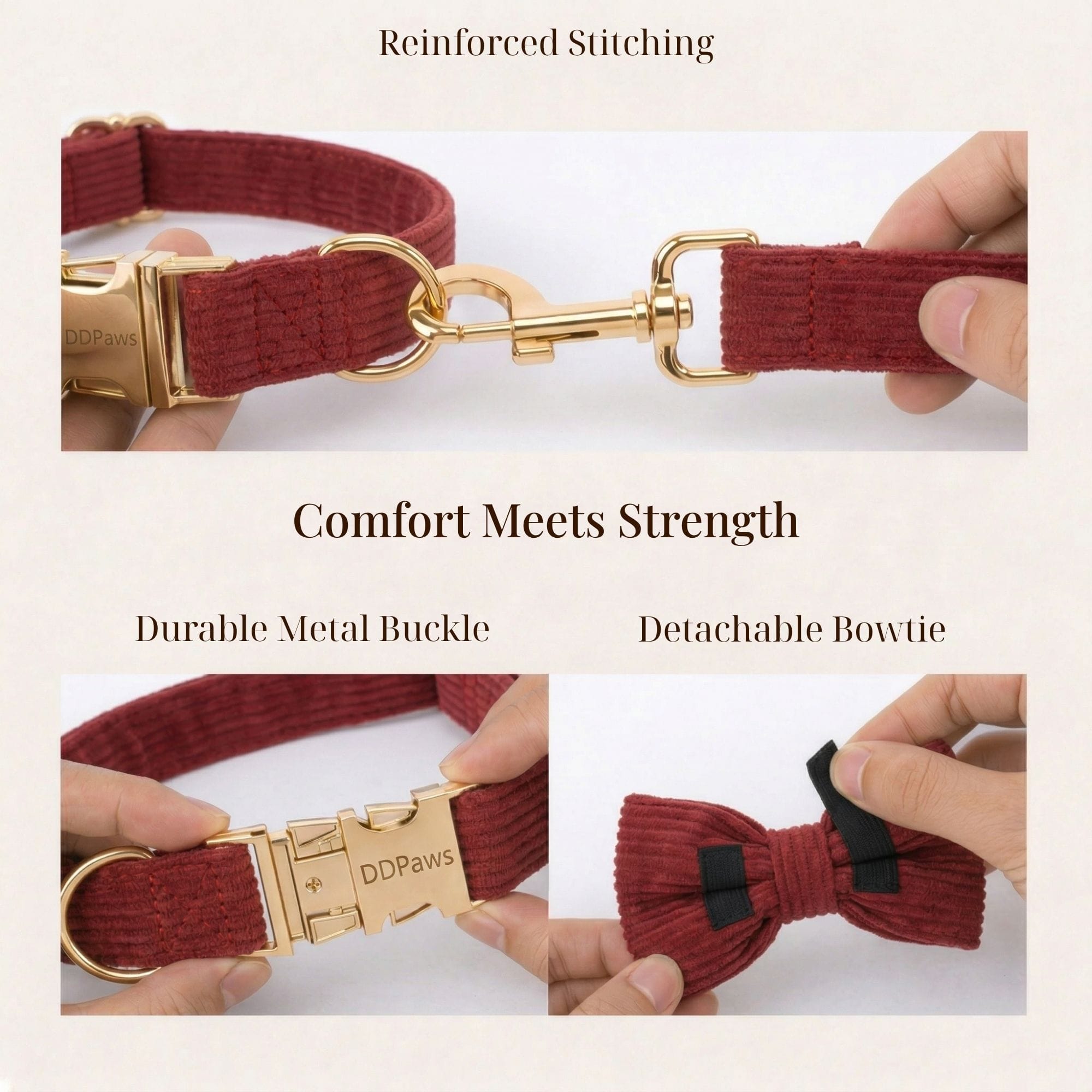Dark Red Corduroy Set