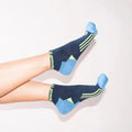 navy socks TANGOTEK I SOCKS, NAVY/TURQUOISE/NEON GREEN