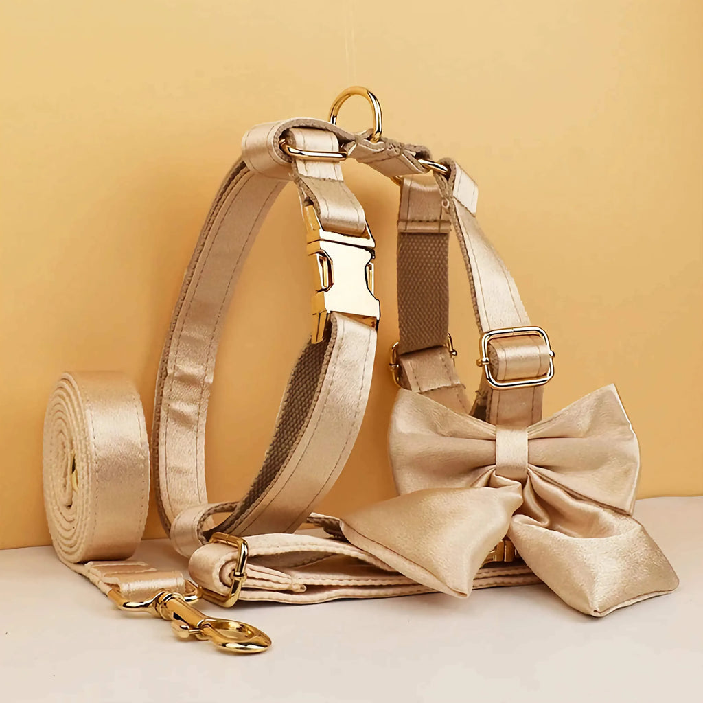 Gold Satin Wedding Set