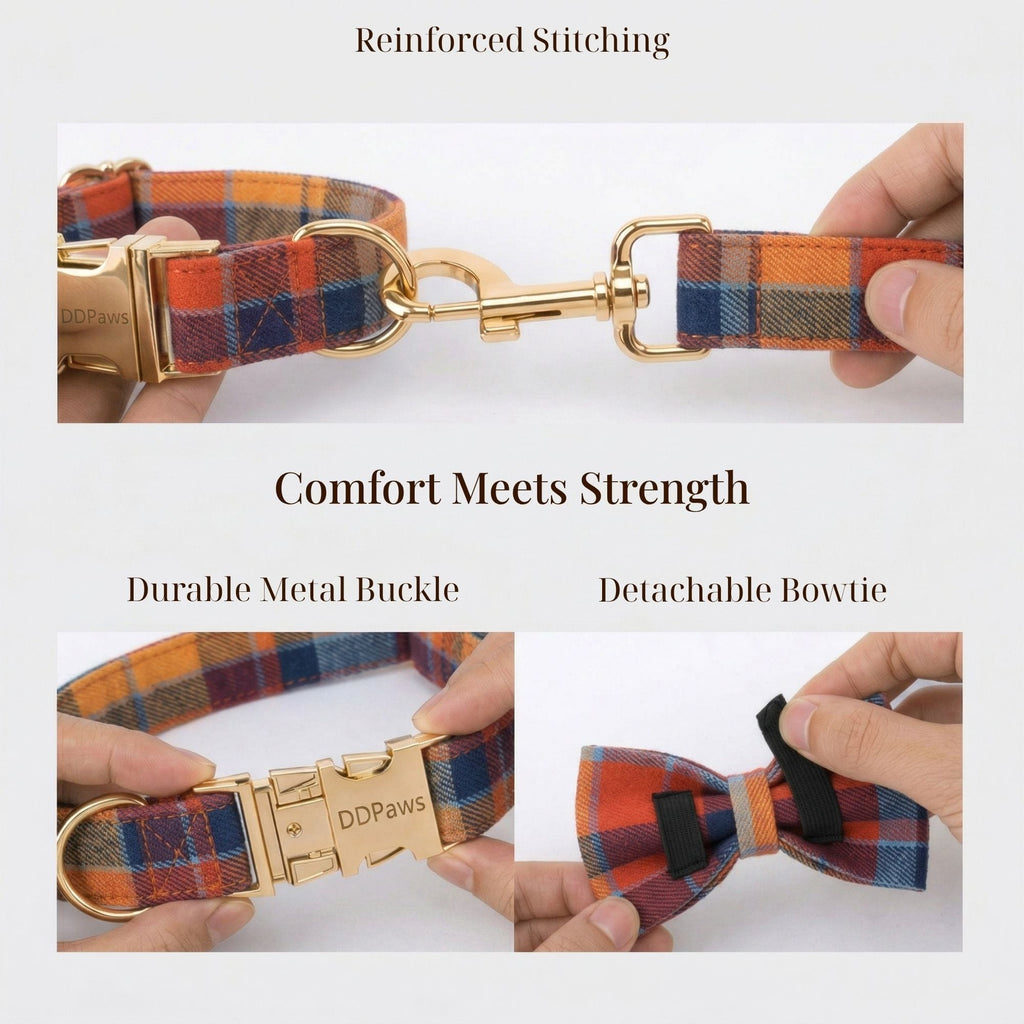Midnight Copper Plaid Set