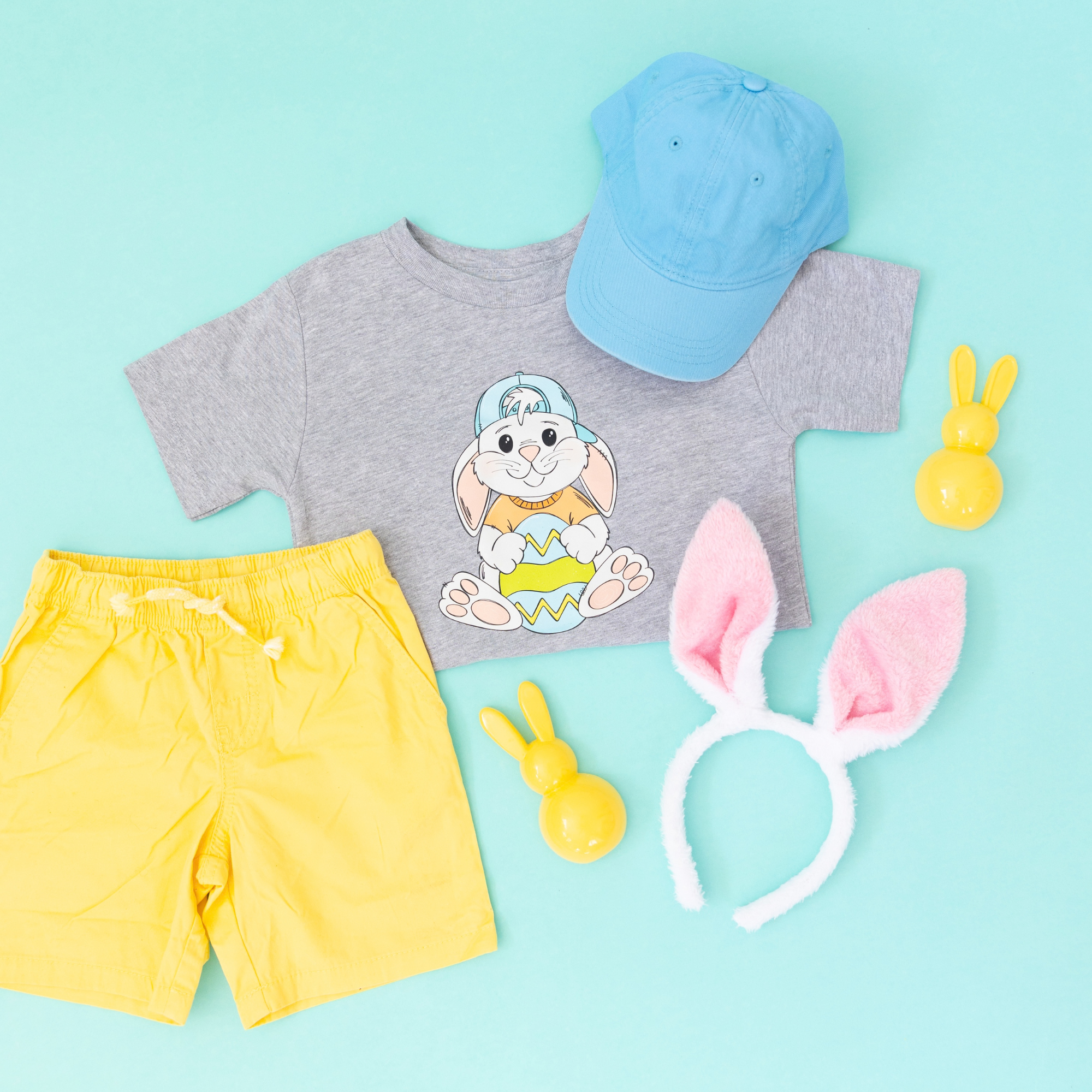 Backwards Hat Easter Bunny