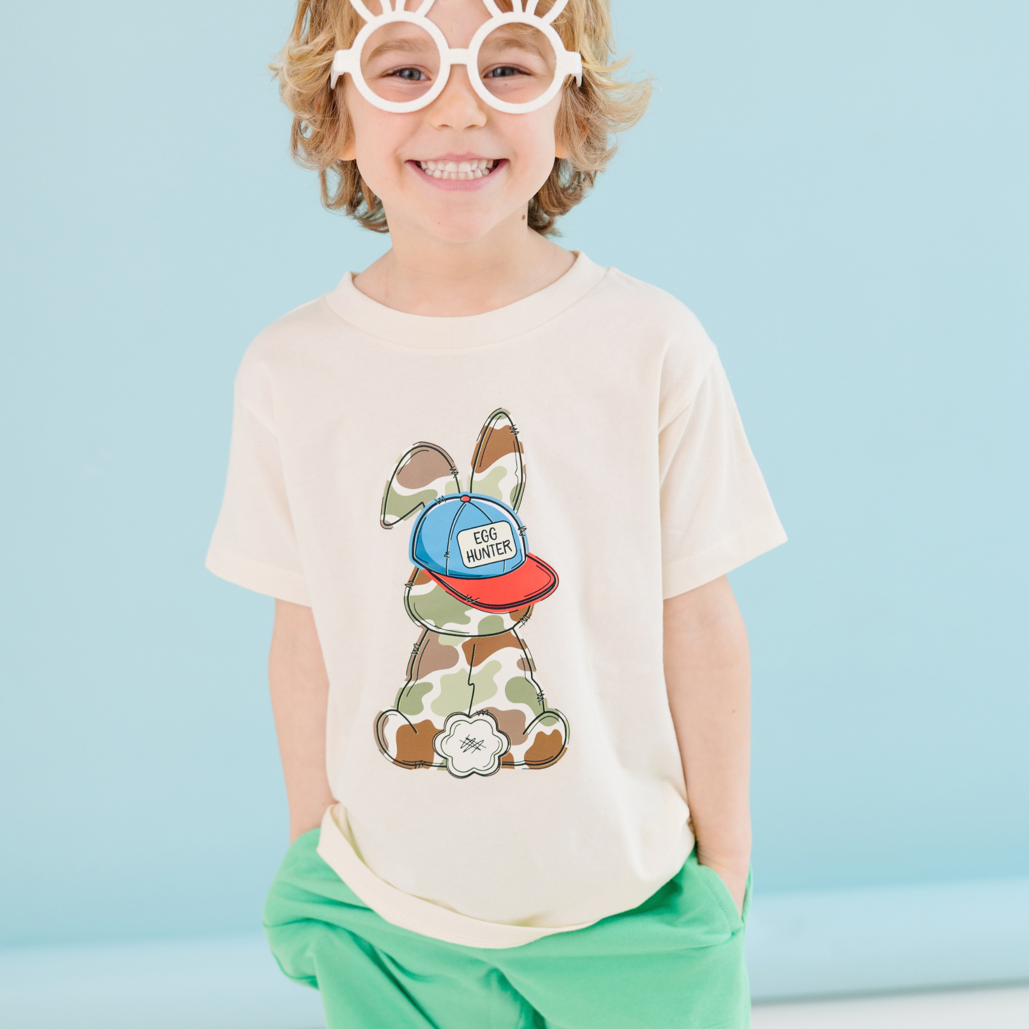 Camo Egg Hunter Bunny