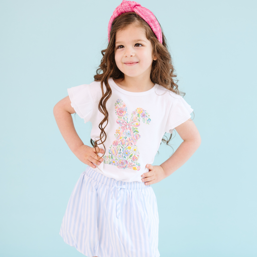 Floral Funny Coquette Flutter Sleeve