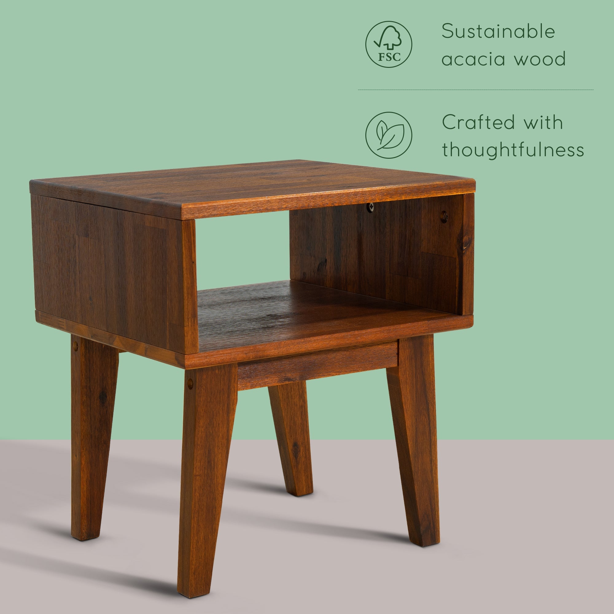 Serena Solid Wood Nightstand