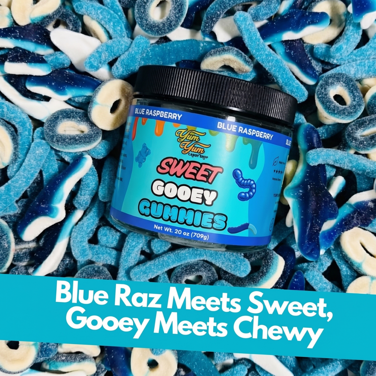 Sweet Gooey Gummies – Blue Raspberry & Watermelon in Sweet Ooze | Candy