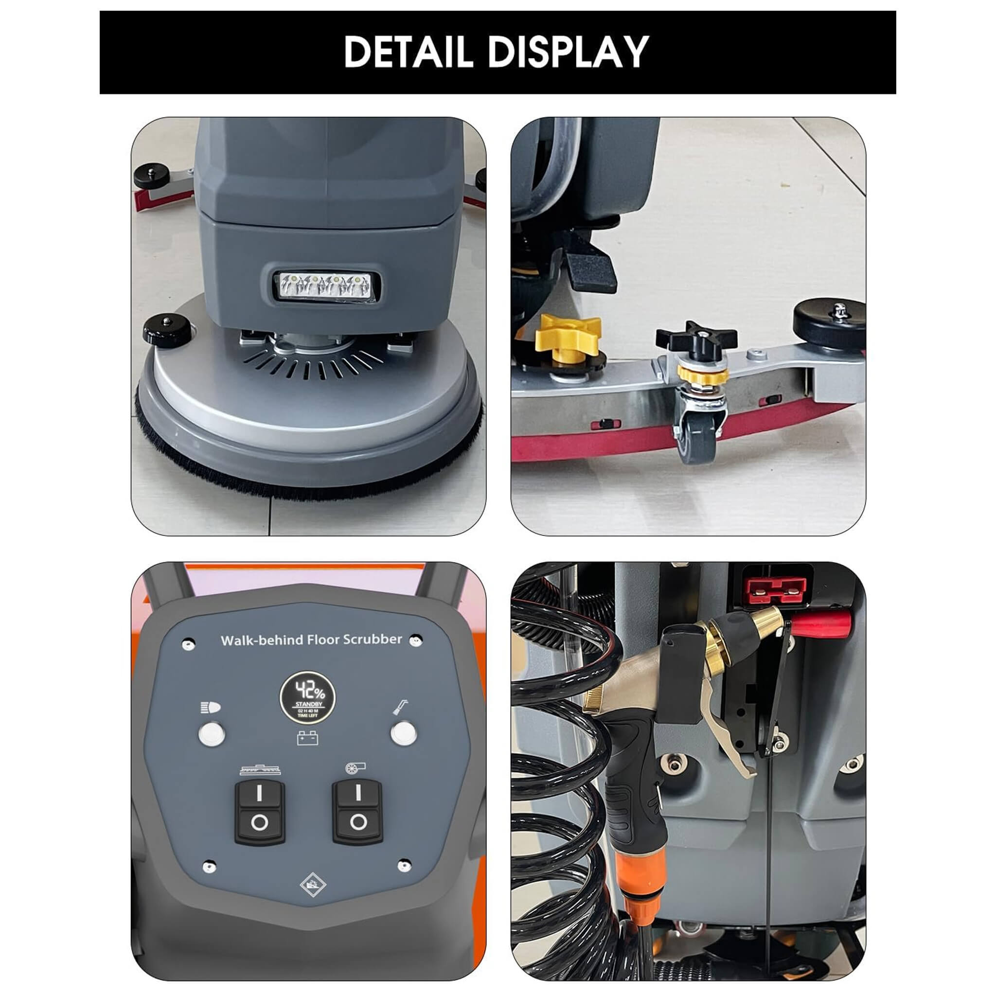 20-Inch Heavy-Duty All-In-One Commercial Electric Walk-Behind Floor Scrubber (SAK52973)