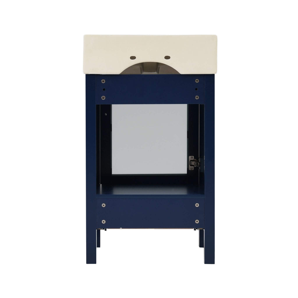 Nuvia 20-Inch Modern Bathroom Vanity With Ceramic Sink And Storage Cabinet (SAK83047)