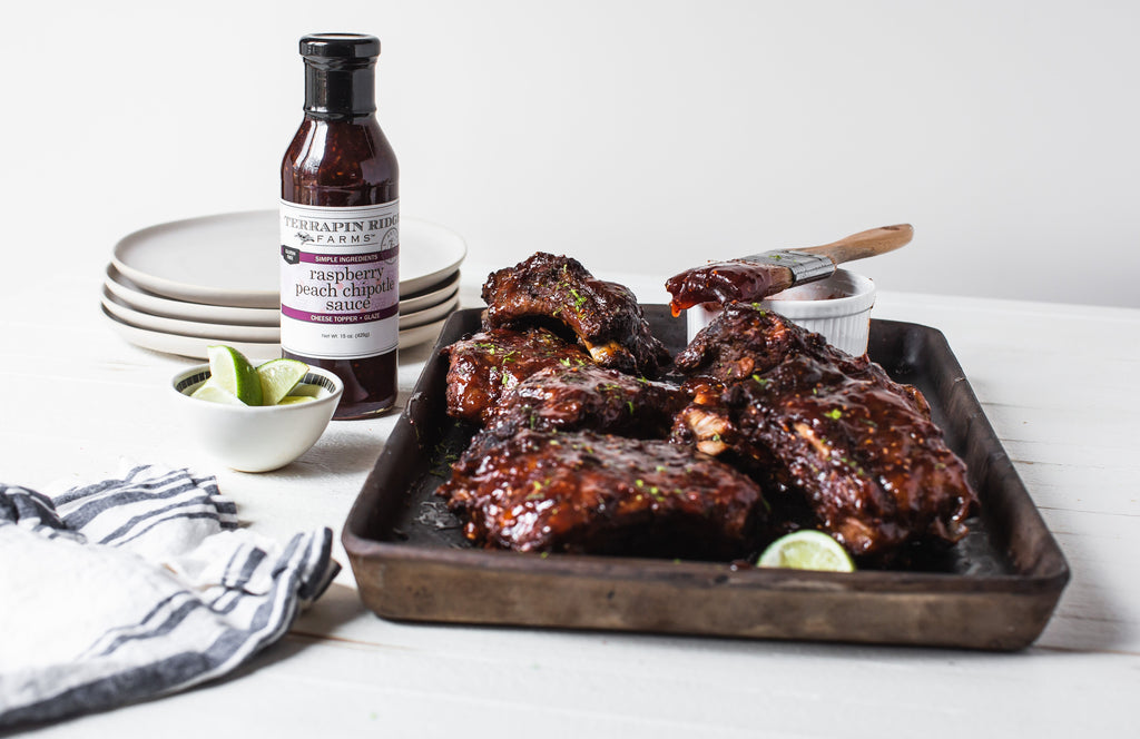 Raspberry Peach Chipotle Sauce
