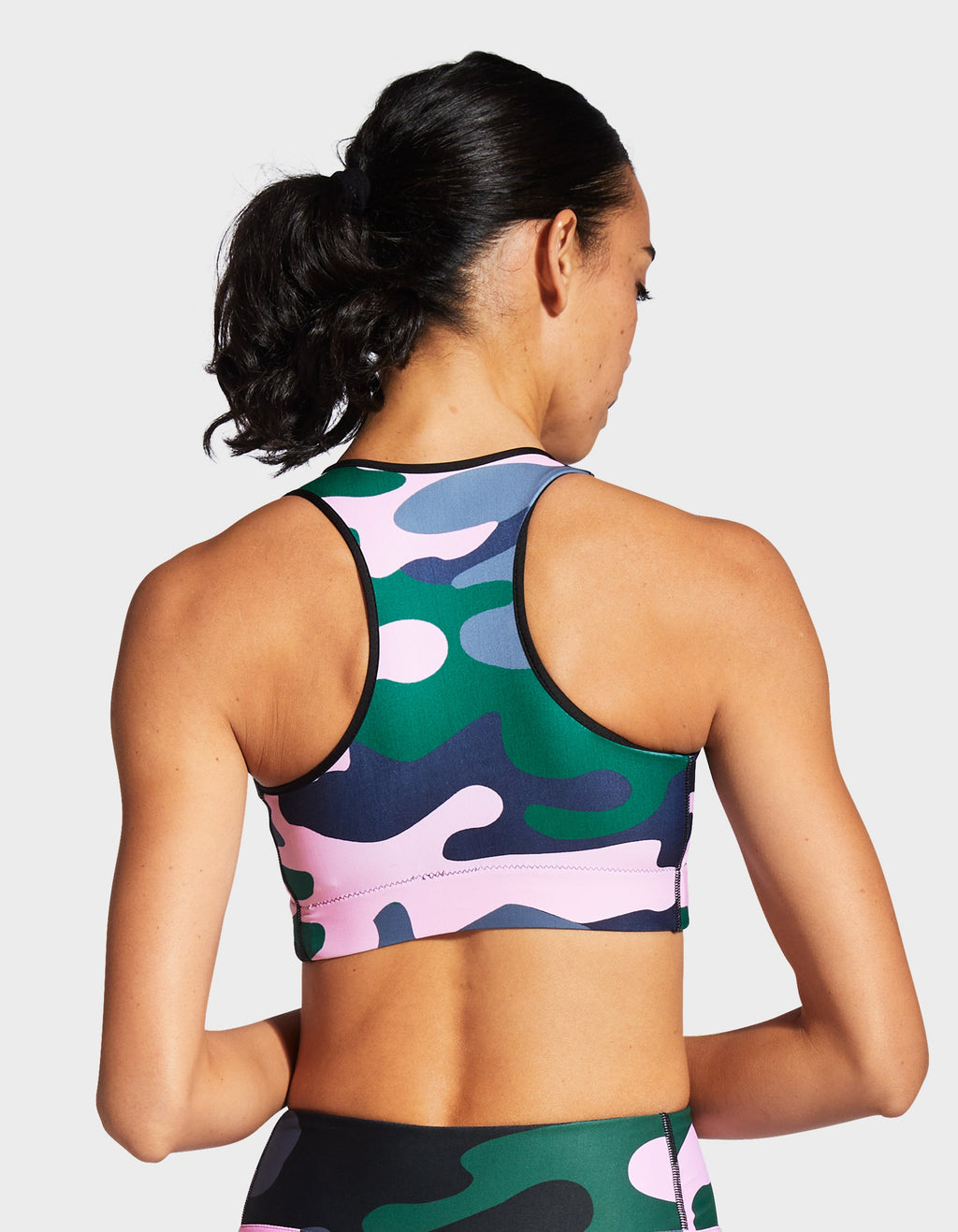 Camo QT Pink Sports Bra