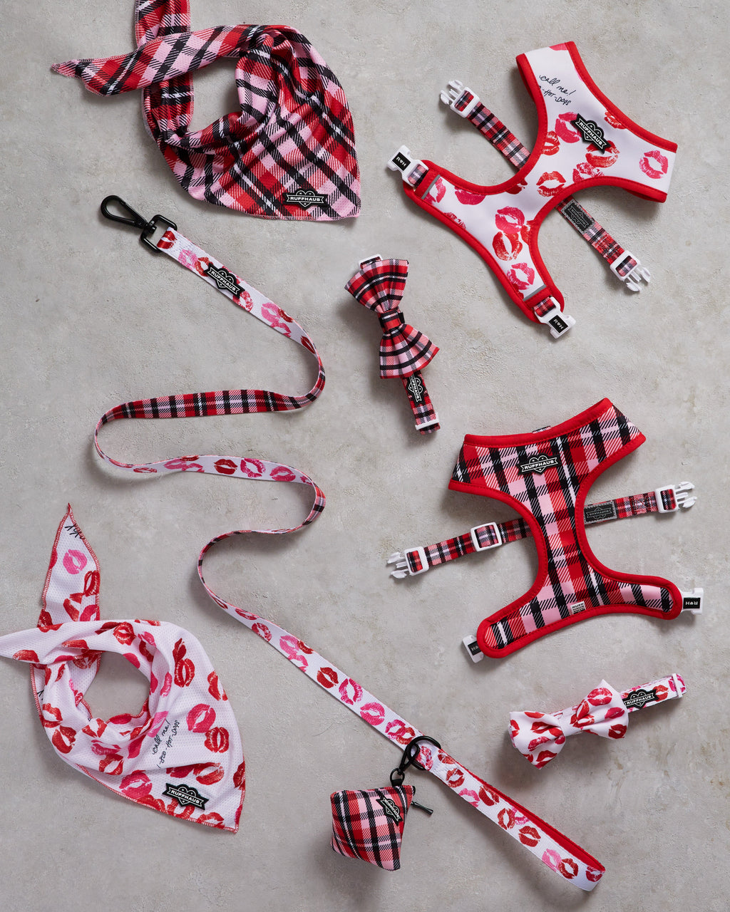 Smooch My Pooch Dog Collar & Bowtie