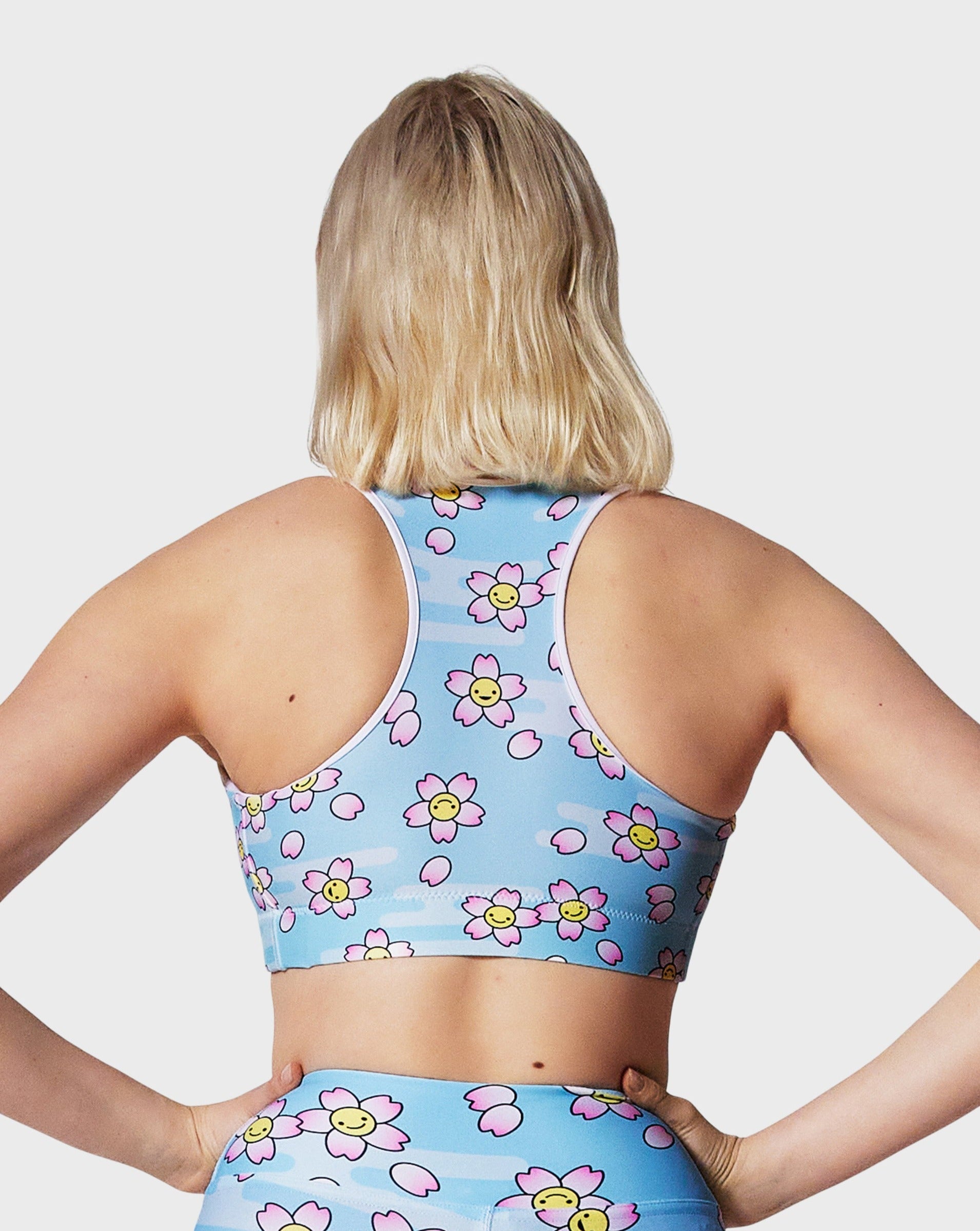 Smiling Sakura Sports Bra