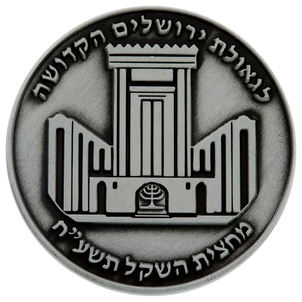 Trump-Cyrus Half-Shekel Temple Coin