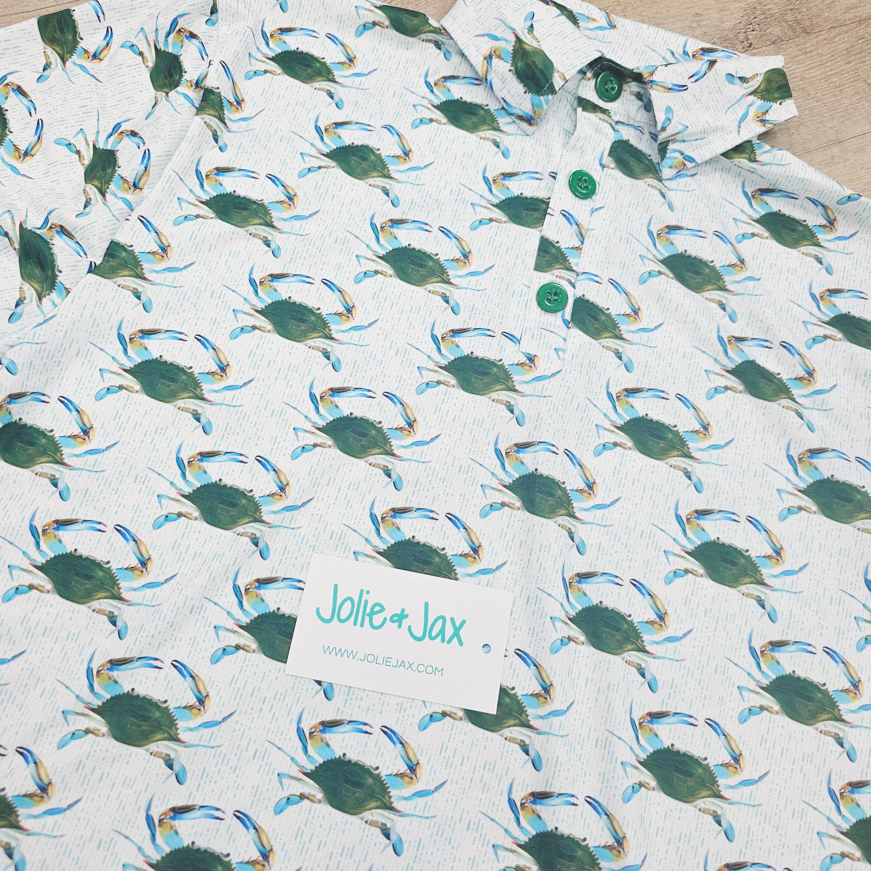 Green Crab Polo Adult Shirt