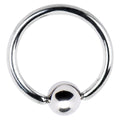 14G 1/2 5mm Stainless Steel BCR Captive Ring