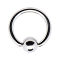 14G 3/8 Steel BCR Captive Ring
