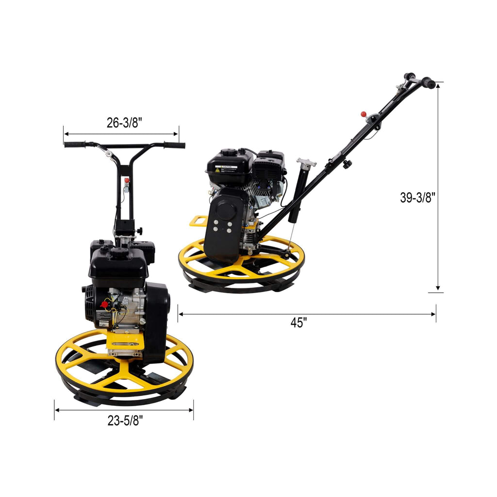 22-Inch 7HP Gas-Powered Walk-Behind Concrete Surface Finisher (SAK61802)