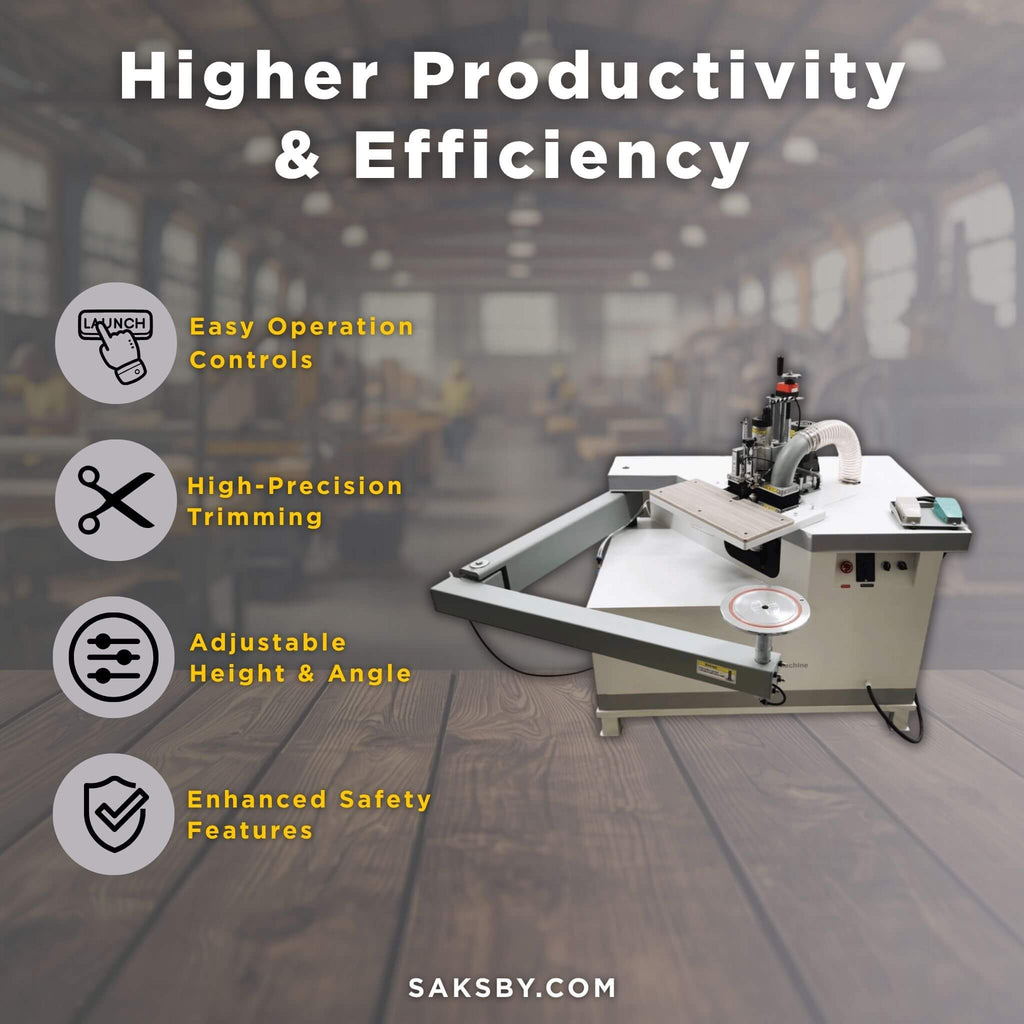 220V Curved Edge Trimming Machine With Foldable Arm (SAK60739)