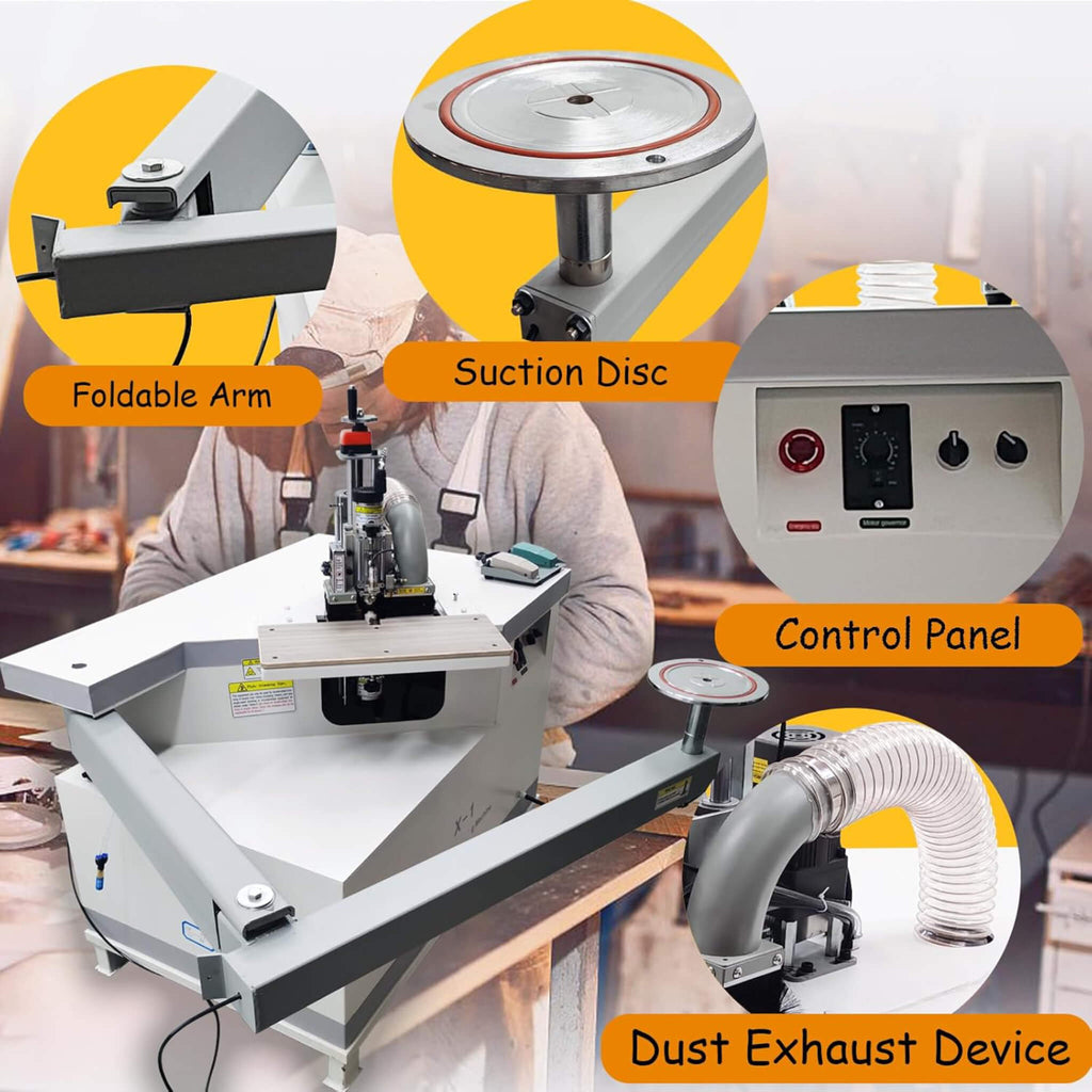 220V Curved Edge Trimming Machine With Foldable Arm (SAK60739)
