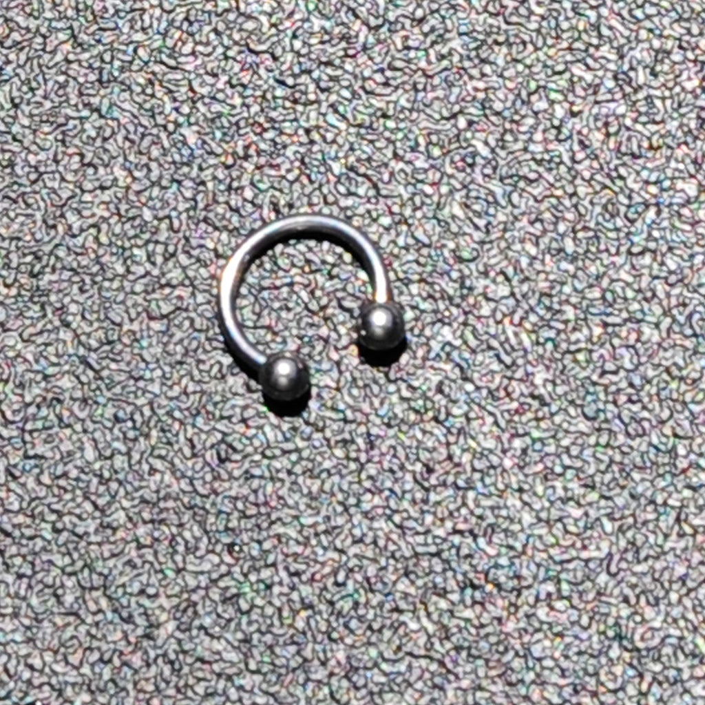 16G 5/16 Stainless Steel Horseshoe Circular Barbell