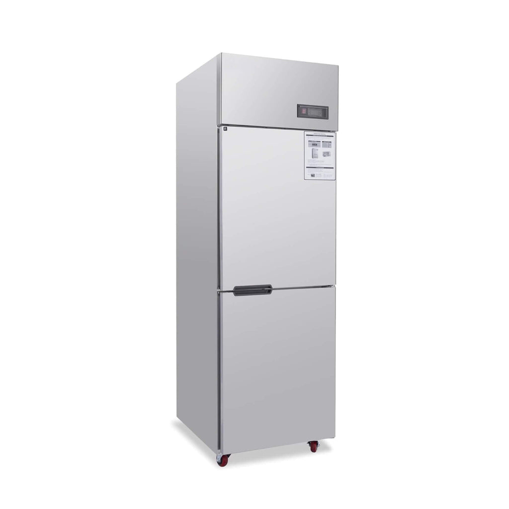 24-Inch Commercial 15 Cu.Ft Stainless Steel Reach-In Refrigerator With Two Split Doors (SAK67230)
