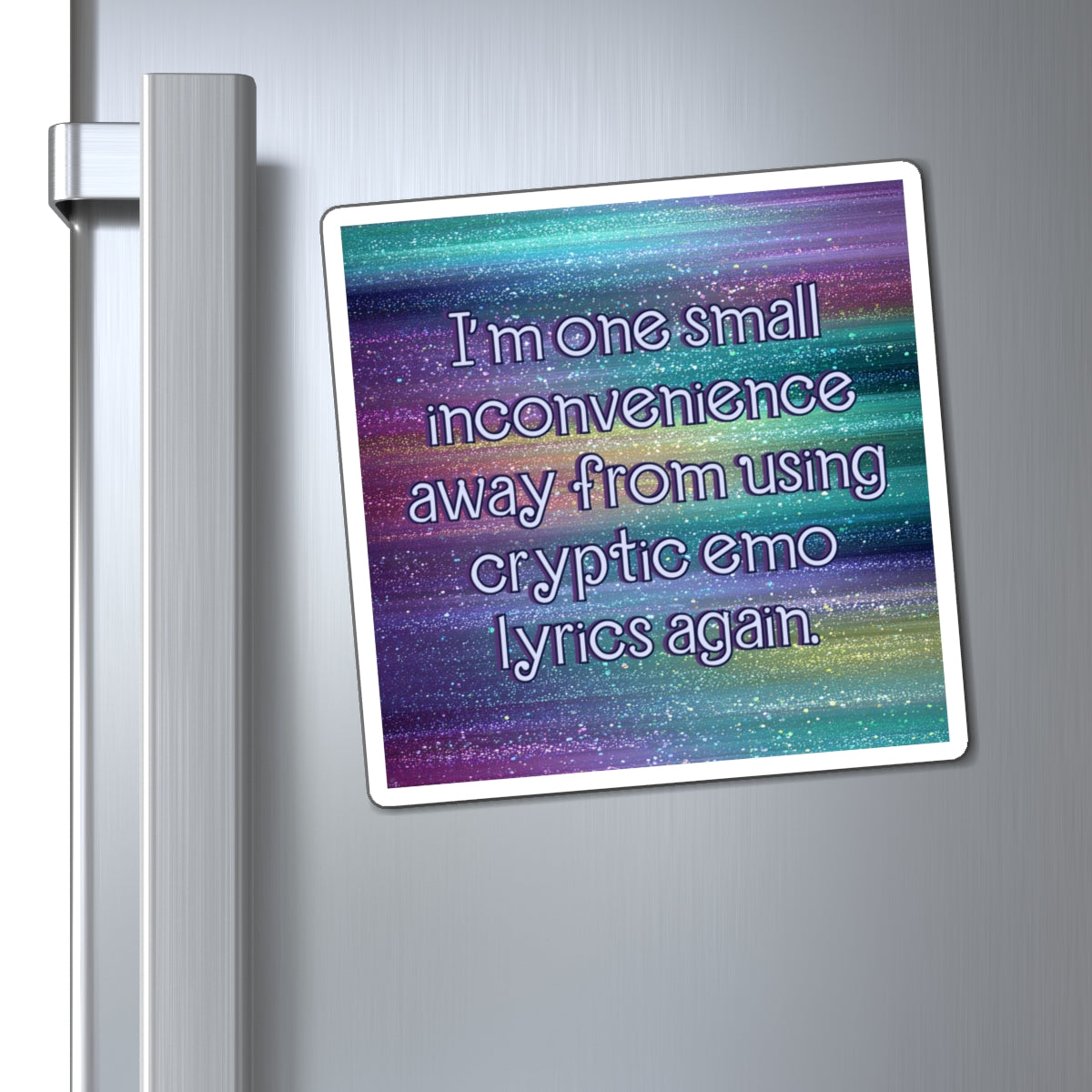 Bespattered Facade "Cryptic Emo Lyrics" Refrigerator Magnet