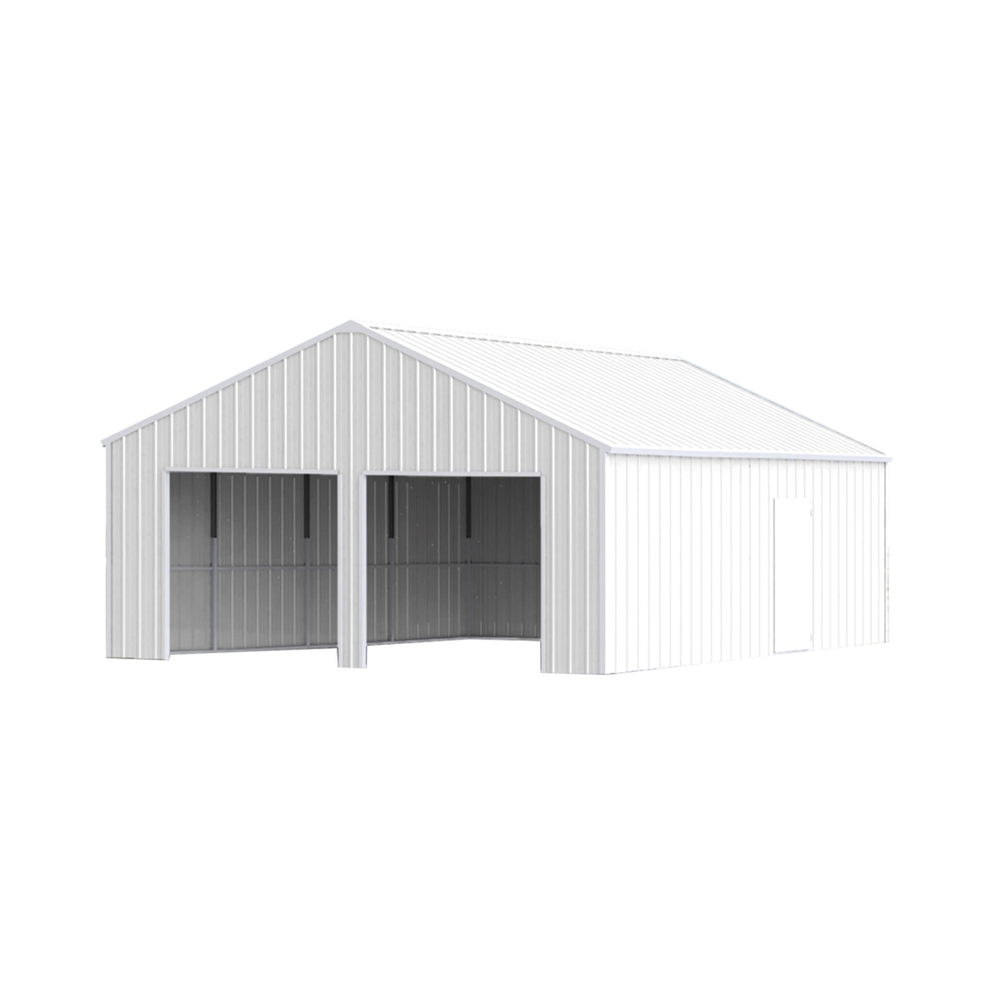 [25X33FT] Alora Heavy-Duty Double Garage Galvanized Steel Barn Shed (SAK61234)