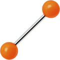 Orange Neon Barbell Tongue Ring
