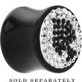 5/8G Crystal Black Spade Saddle Plug