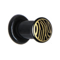 4G Anodized Titanium Gold Animal Print Plug