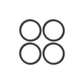 7/8 Black Rubber O-Ring 4-Pack