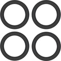 1/2 Black Rubber O-Ring 4-Pack