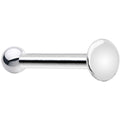 Sterling Silver 2mm Flat Disc Nose Bone