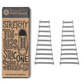 Grey Stretchy Tieless Silicone Elastic Shoelaces | 20 Straps