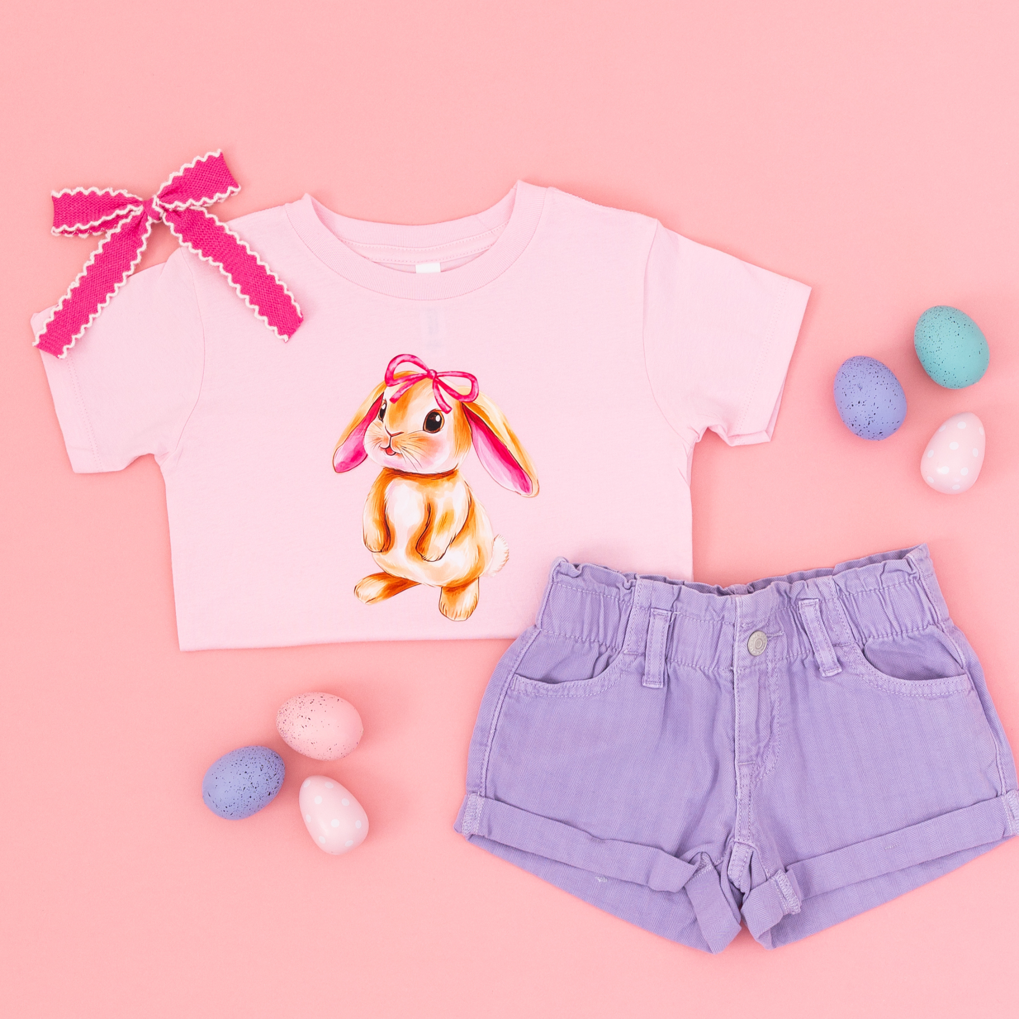Pink Bow Bunny