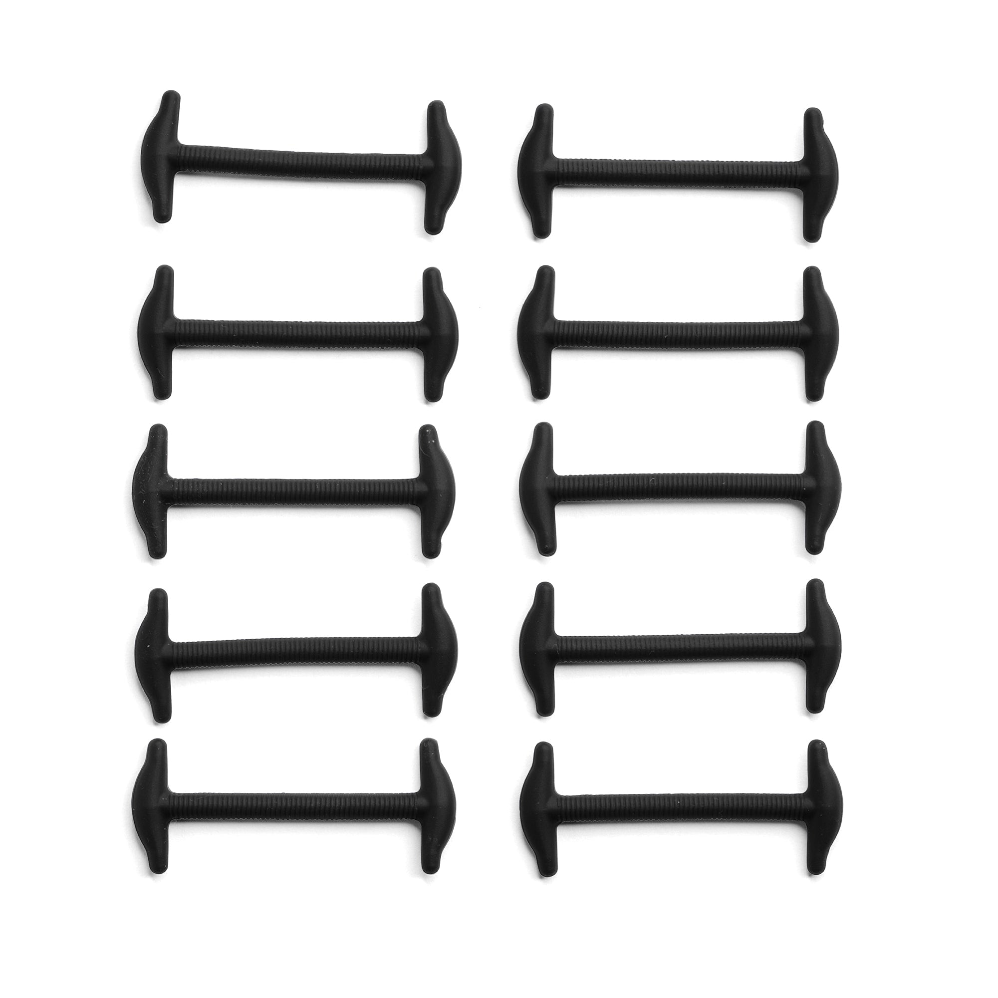 Black No Tie Elastic Silicone Dress Shoe Laces