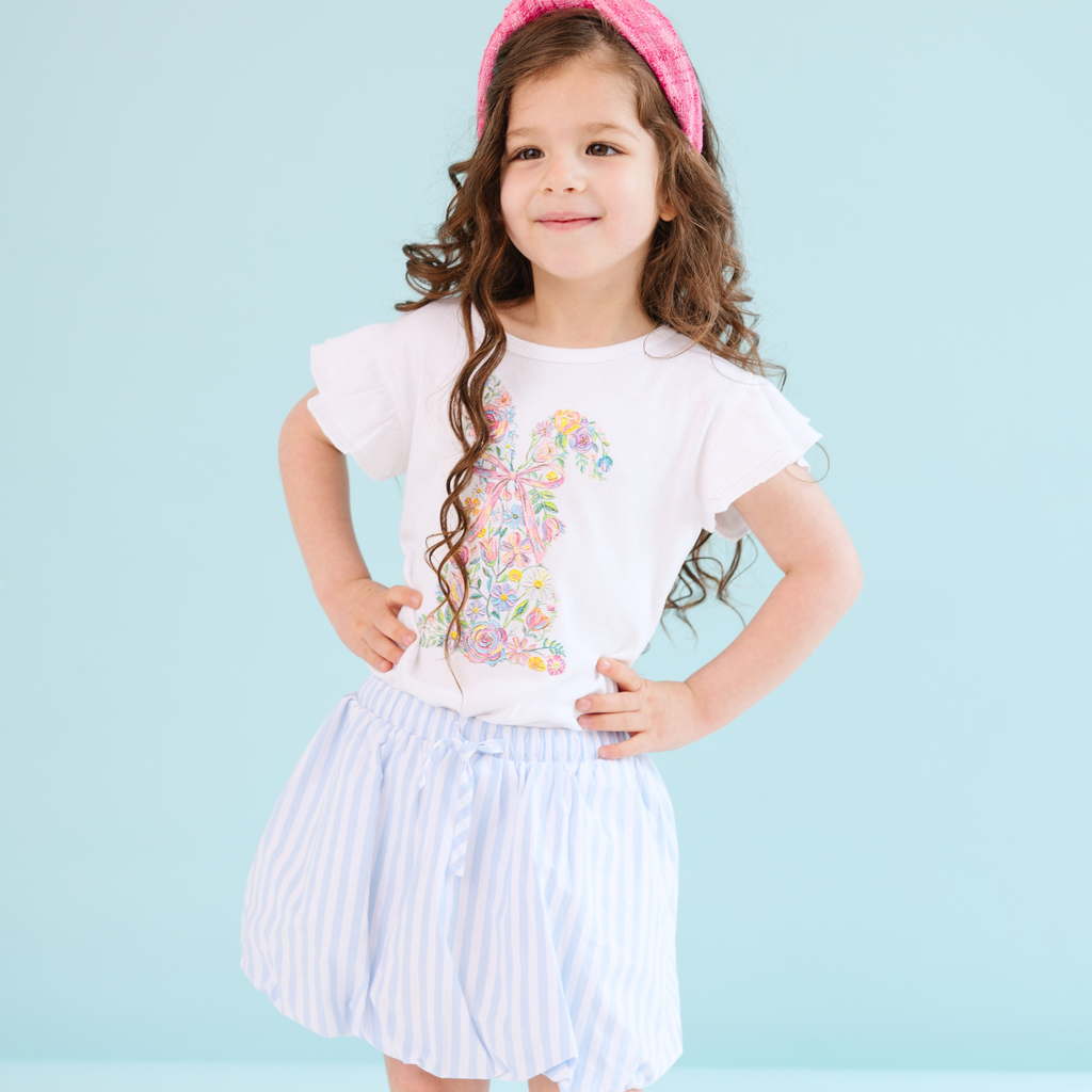 Floral Funny Coquette Flutter Sleeve