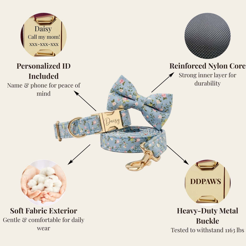 Dusty Blue Floral Set