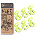 Neon Green Knot Bow Clip Shoelace Accessory