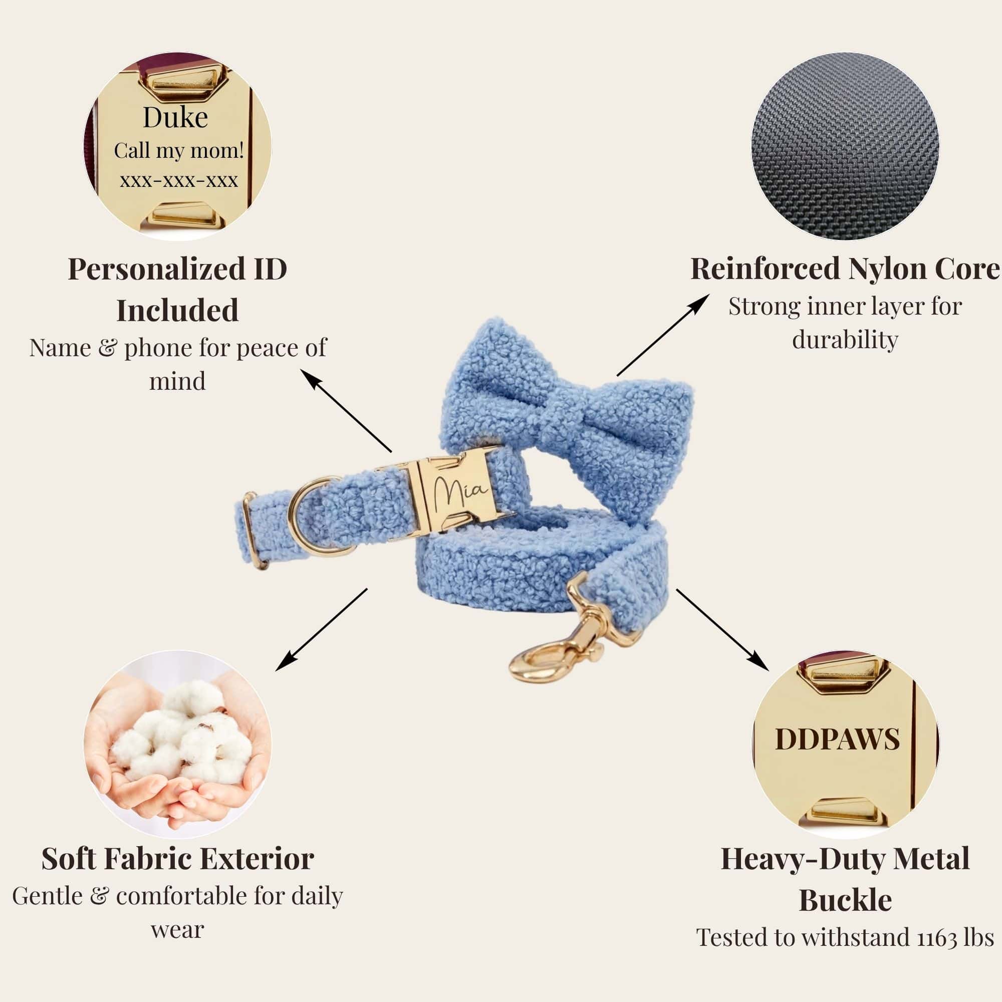 Light Blue Teddy Set