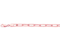 Paperclip Solid White/Yellow/Rose Gold Handmade Bracelet , 6mm, 6.5-10 Inch