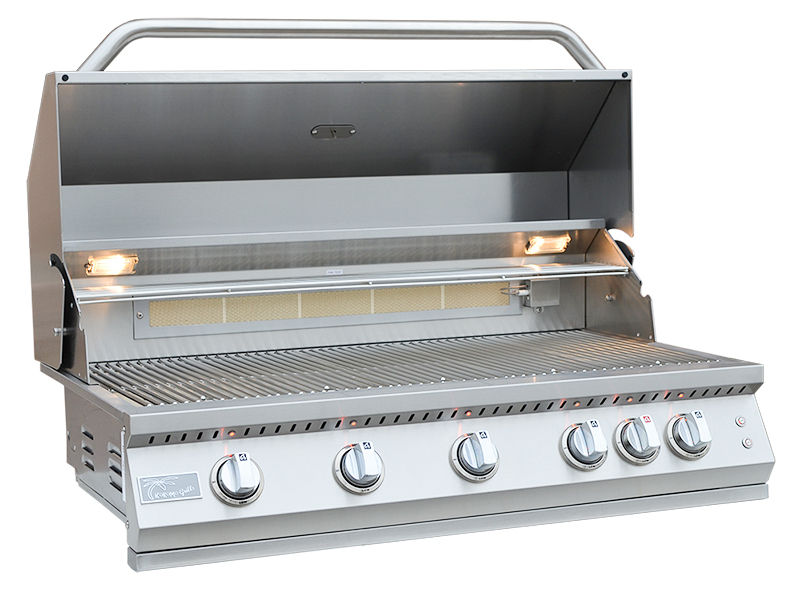 KoKoMo Grills 40-Inch Professional 87K BTU LP NG 5 Burner Built-In Stainless Steel Gas Grill (SAK75364)