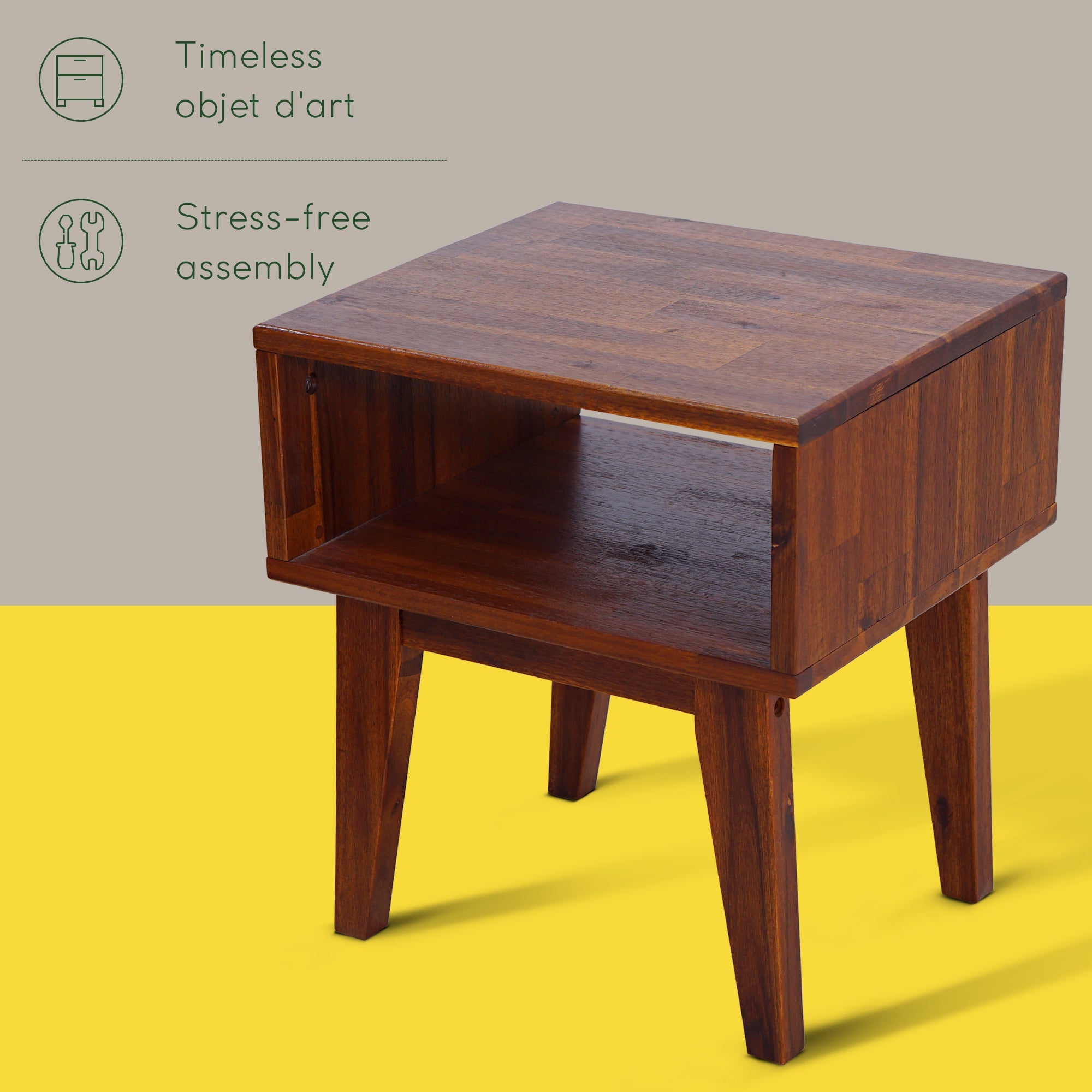 Serena Solid Wood Nightstand
