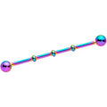 Ball Rainbow Anodized Titanium Industrial Project Bar 40mm