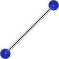 Blue Glow in the Dark Industrial Barbell 31mm