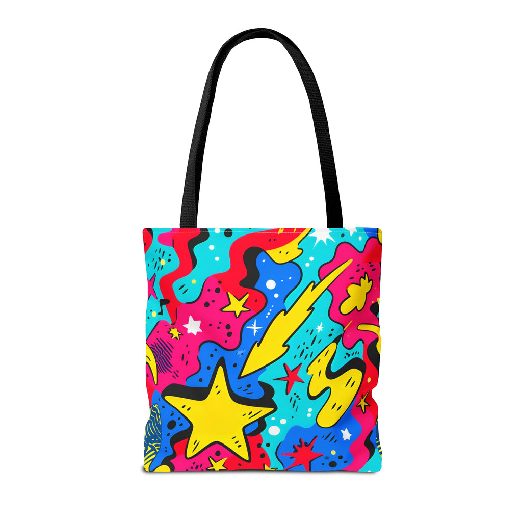 Abstract Comic Pop  AOP Tote Bag featuring Wimpy and his beloved hamburger