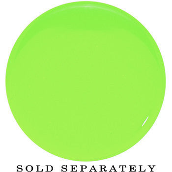 24mm Green Neon Glitter Saddle Plug