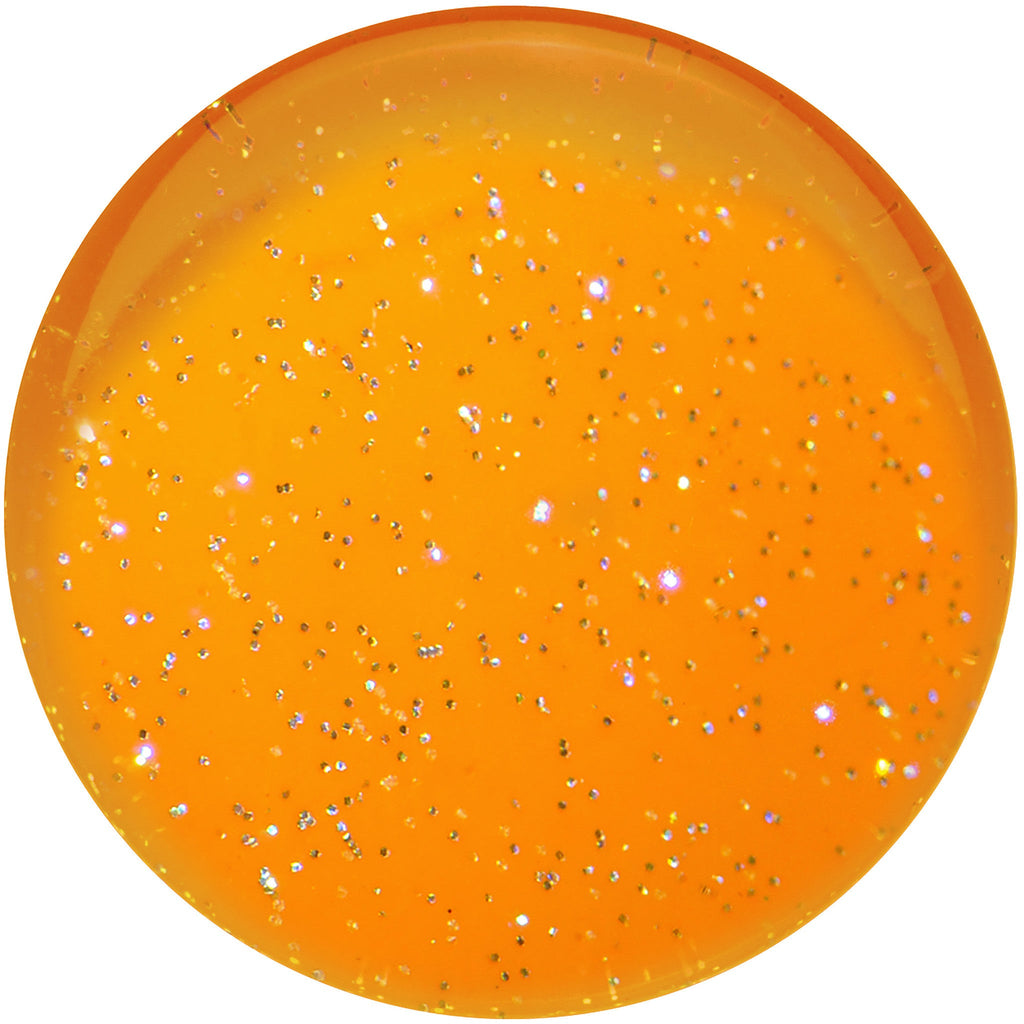 24mm Orange Neon Glitter Saddle Plug