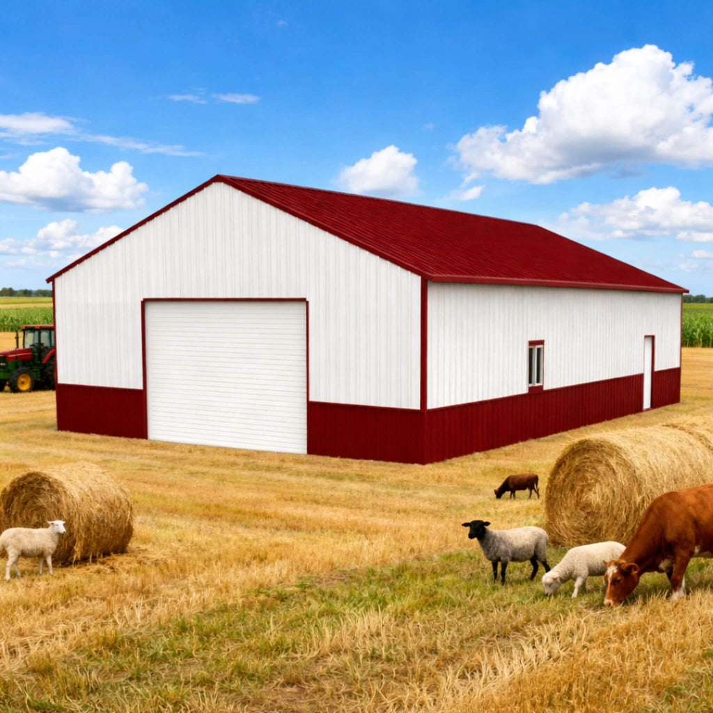 [31X51FT] Alora Heavy-Duty Outdoor Steel Garage Barn Storage Shed (SAK83146)