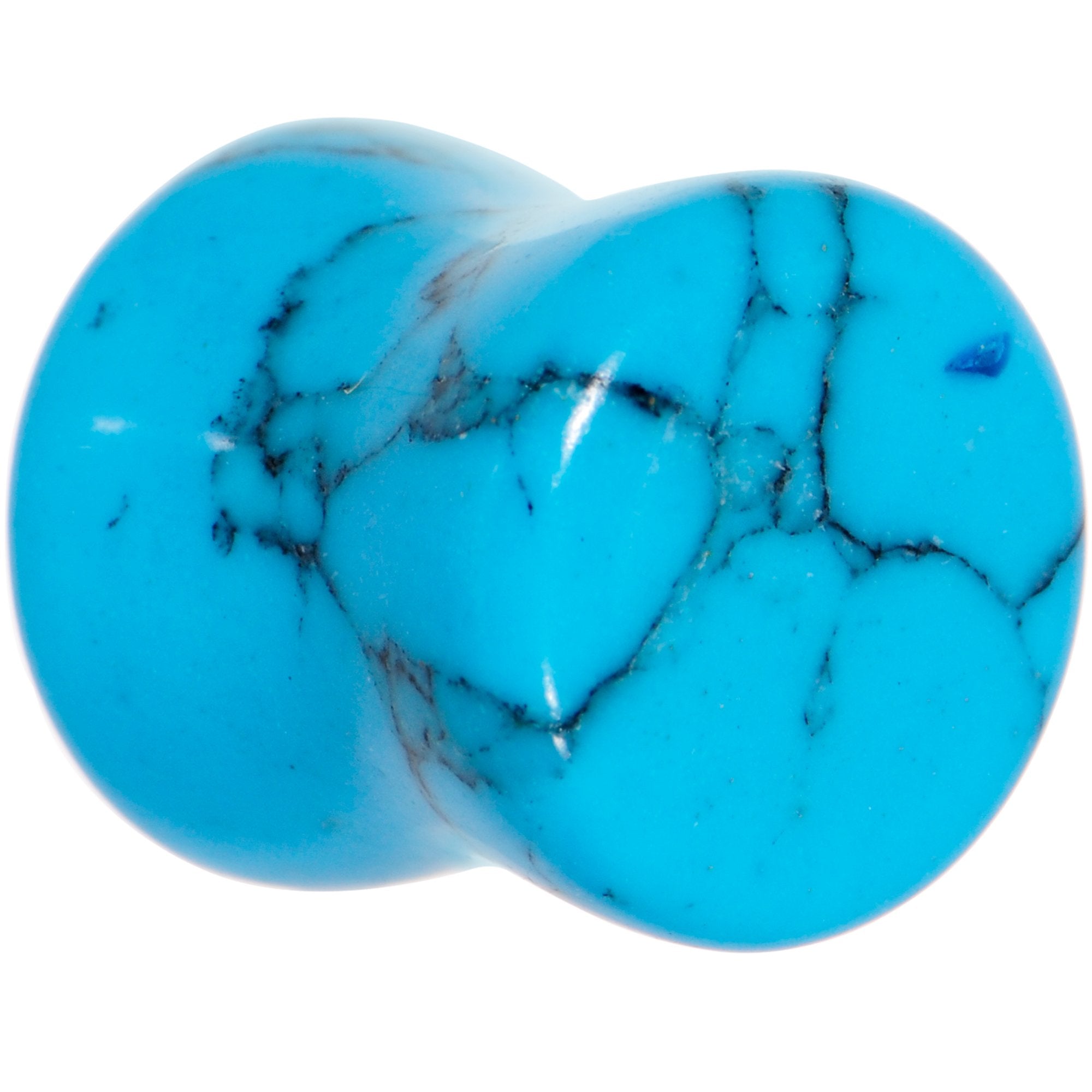 00G Turquoise Natural Stone Saddle Plug Set