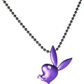Playboy Bunny Purple Charm Necklace